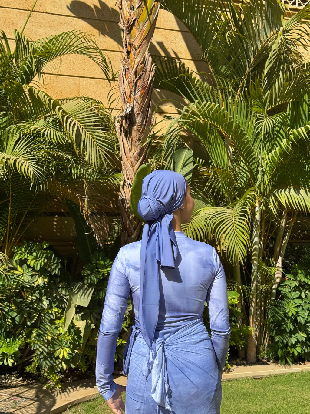 Ocean marble Turban