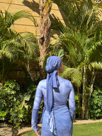 Ocean marble Turban