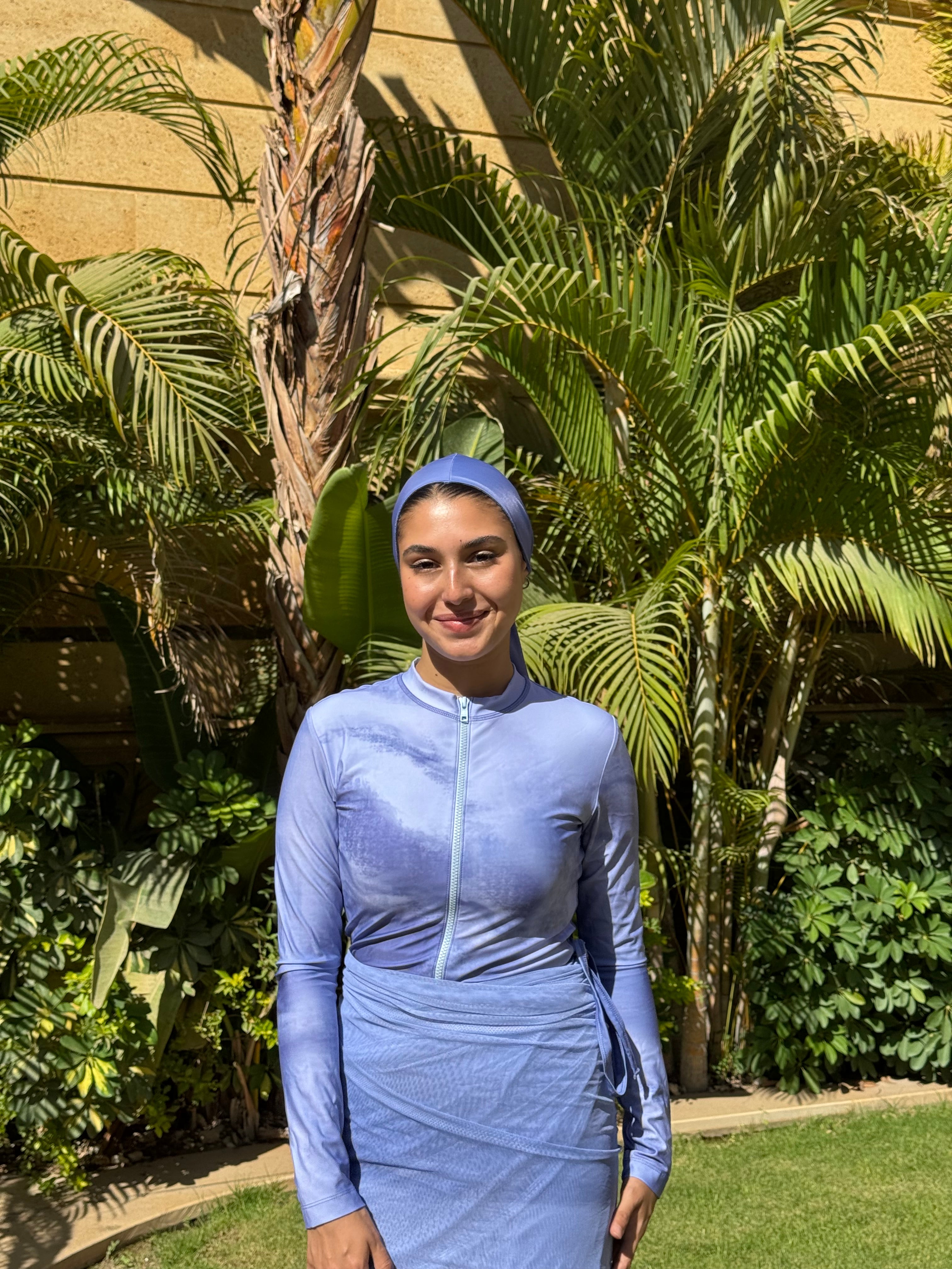 Ocean marble Turban